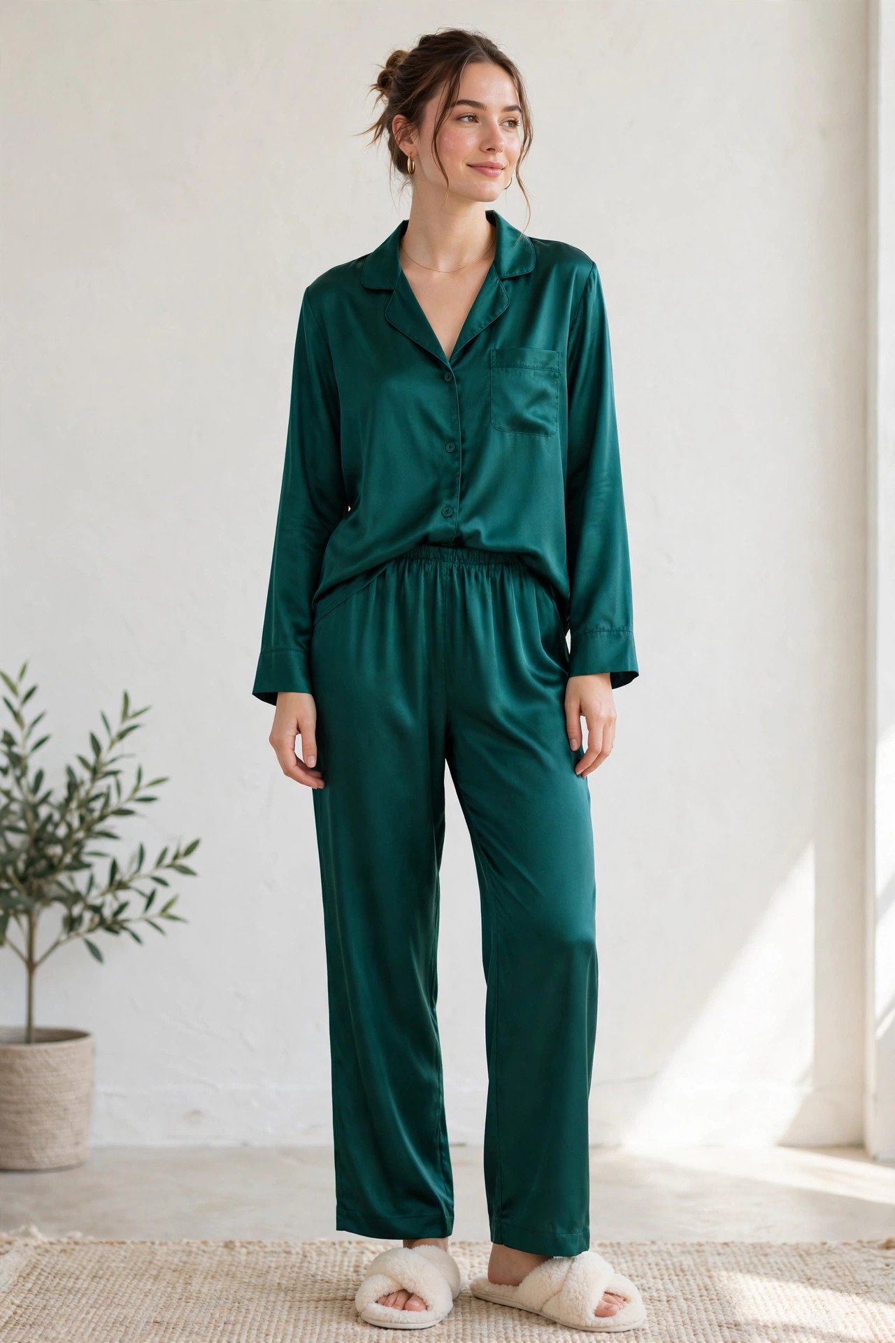 christmas gifts for women - satin pajama set