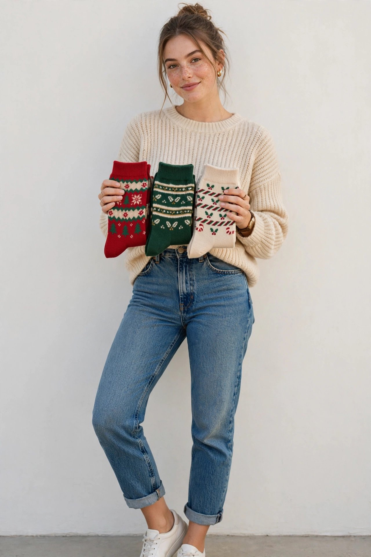 christmas gifts for women - cashmere sock set