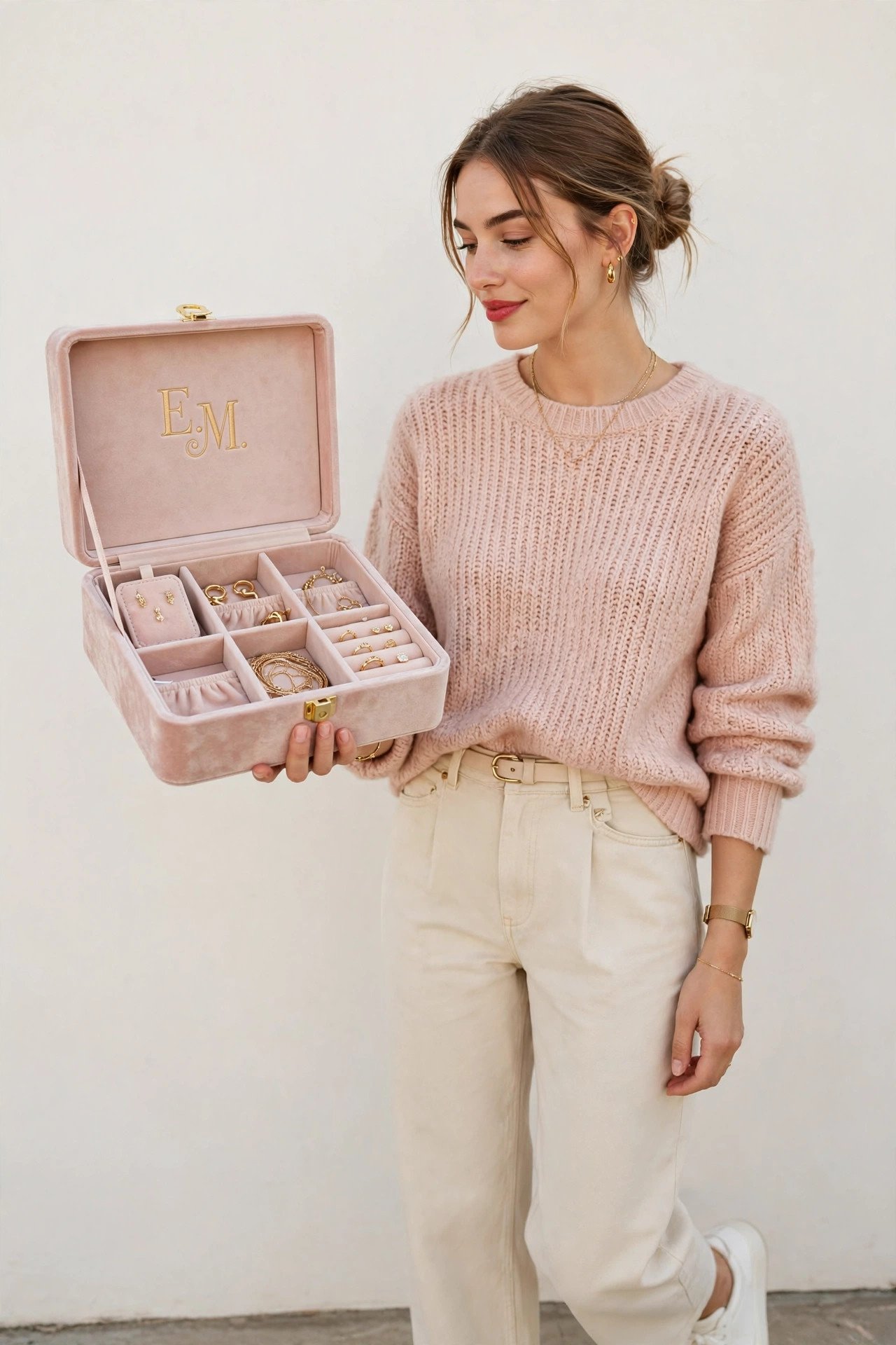 christmas gifts for women - personalized jewelry case