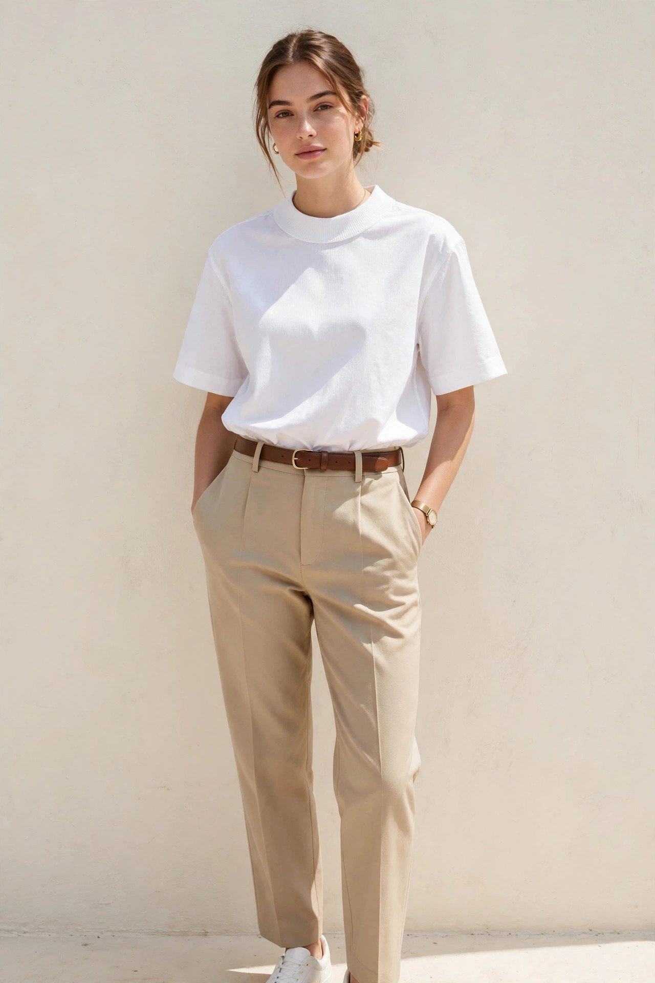 fall capsule wardrobe - the white tee