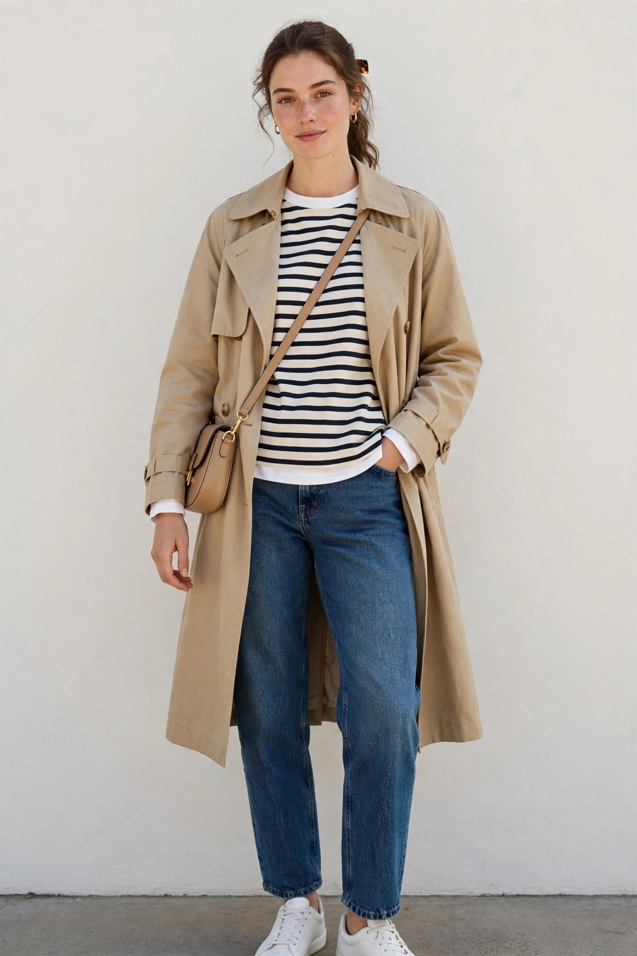 fall capsule wardrobe - the striped long-sleeve shirt